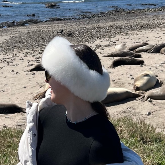 Alpaca fur headband NO BRAND - Picture 2 of 2